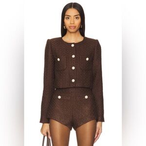 NWT Majorelle Riah Set, Jacket and Hot Short in Brown